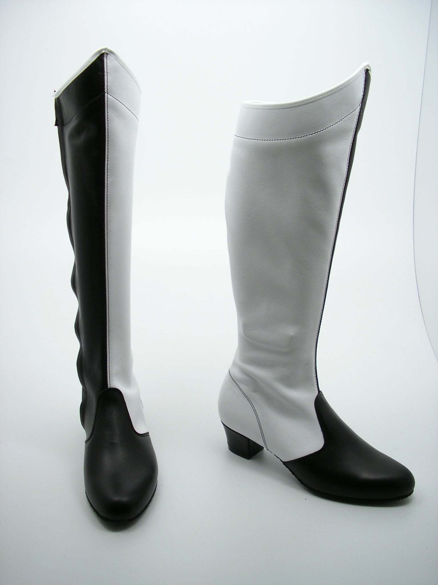 Dames laars zwart wit