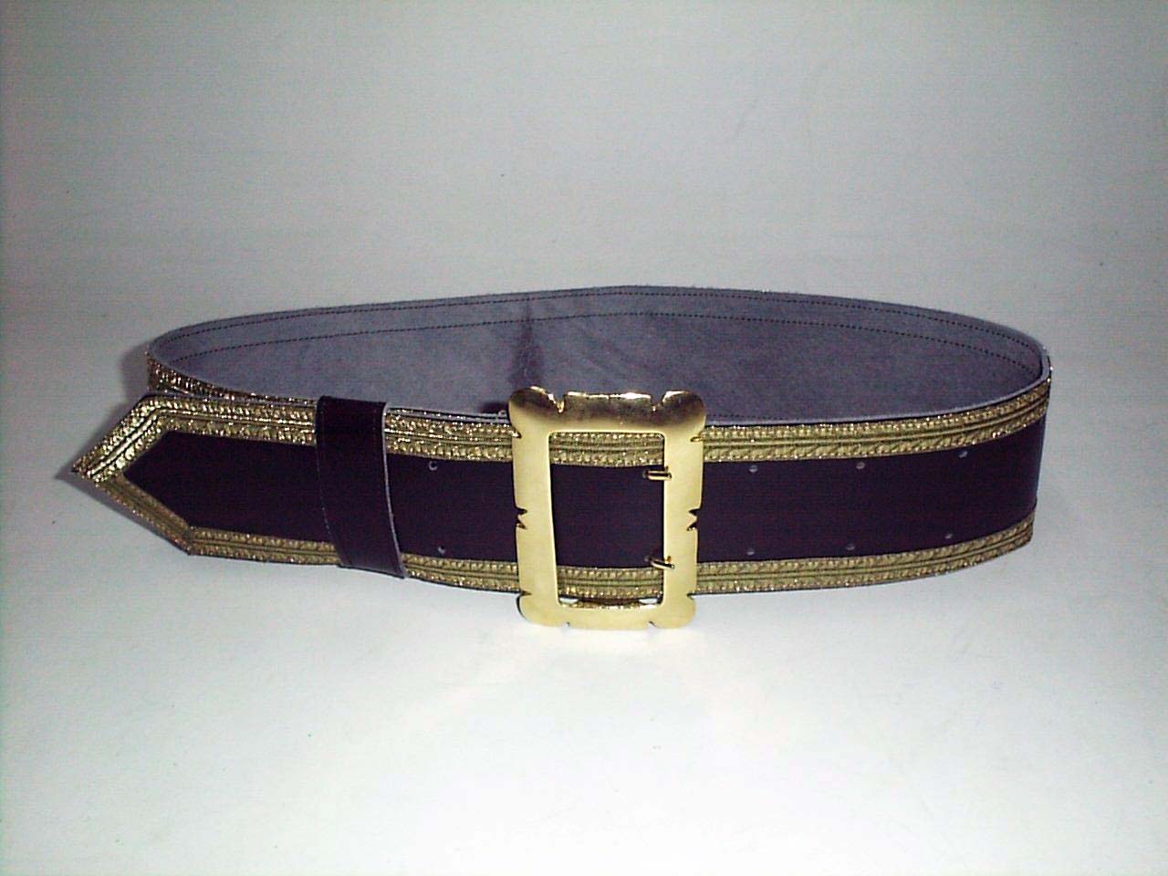 Boerenriem met goudband