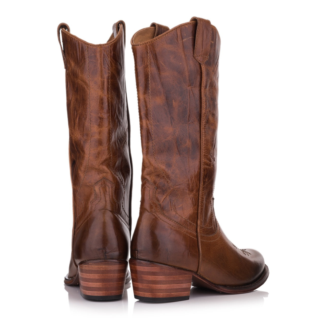 Western Line Dance Stiefel | Lederstiefel Tan