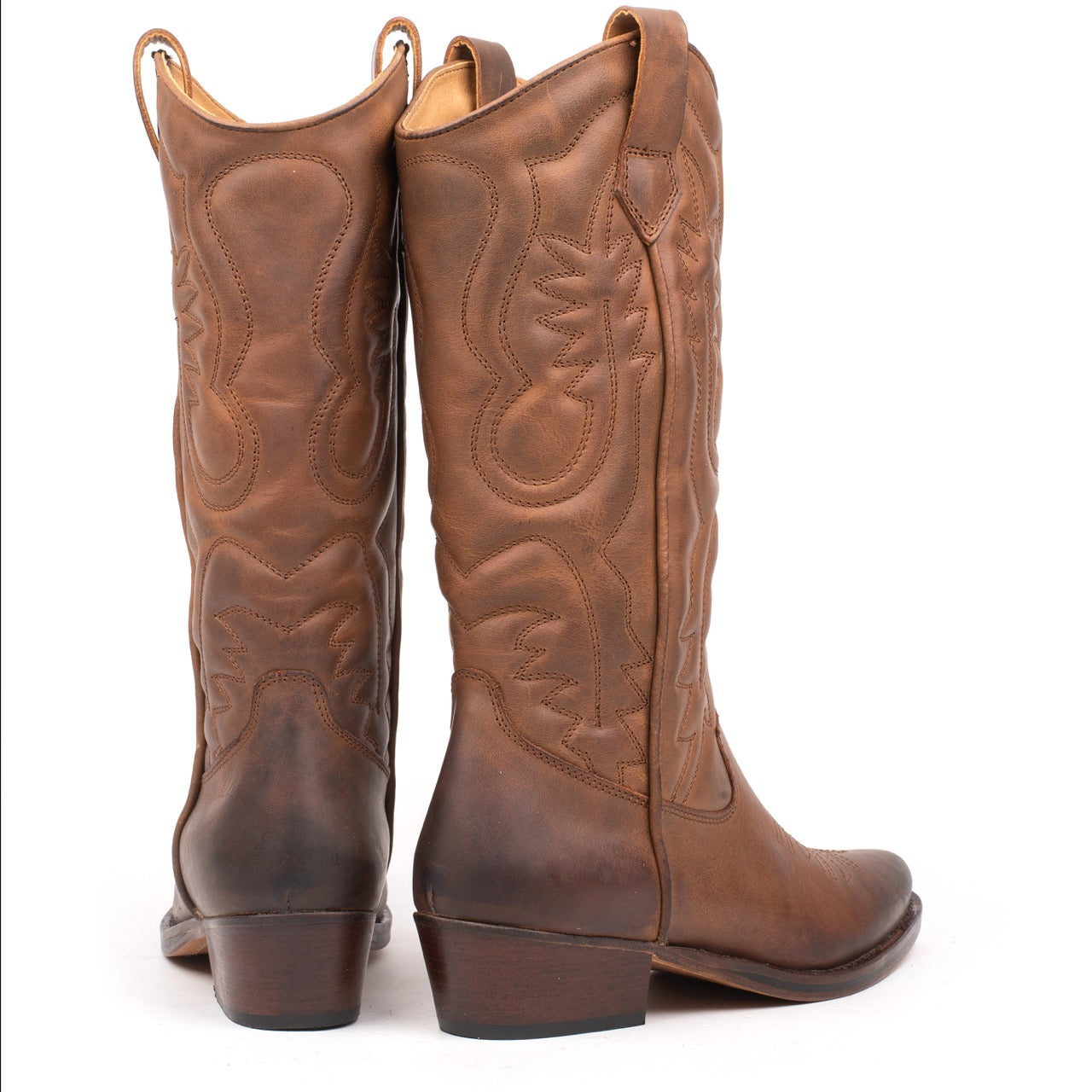 Torado line dance boots Cognac leather